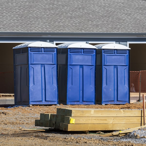 how often are the portable restrooms cleaned and serviced during a rental period in Rices Landing PA